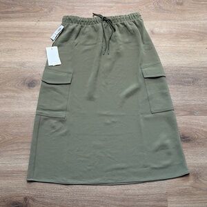 Aritzia Olive Green Cargo Skirt